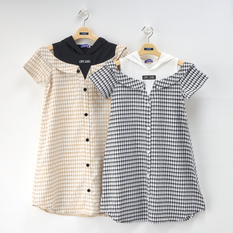 重ね着風シャツワンピ 通販 Spy Kids Company